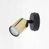 Outlet TK Tomasz Krywult Kinkiet spot czarno-złoty TOP