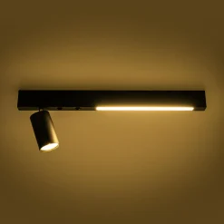 Zumaline Kinkiety^Kinkiet spot LED czarny MANNARI