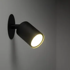 TK Tomasz Krywult Kinkiety^Kinkiet spot podtynkowy 1 reflektor czarny NEX