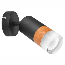 Clearance Kinkiet spot regulowany reflektor czarny AURORA