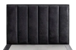 Instilo Łóżka Tapicerowane|Łóżka^Łóżko czarne MONA VERTICAL 140 cm