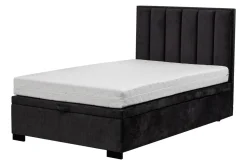 Discount Instilo Łóżko czarne MONA VERTICAL 90 cm