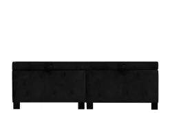 Sale Instilo Łóżko czarne MONA VERTICAL 160 cm