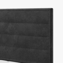 Best inny Łóżko kontynentalne grafitowe LUIS HORIZONTAL 160x200 cm