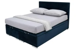 Discount Łóżko kontynentalne 160x200 granatowe FABRIZZIO FULL KP 25