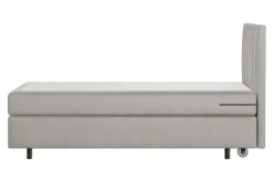 Dzieci inny Łóżka|Łóżka Hotelowe^Łóżko kontynentalne z materacem szare SILLA 80x200 cm