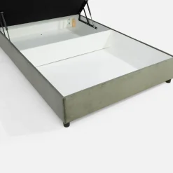 inny Łóżka Tapicerowane|Łóżka^Łóżko kontynentalne zielone LAURITA 120x200