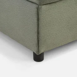 inny Łóżka Tapicerowane|Łóżka^Łóżko kontynentalne zielone LAURITA 120x200