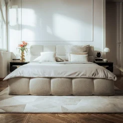 Łóżka Tapicerowane|Łóżka^Łóżko tapicerowane boucle CELINE 160x200 cm