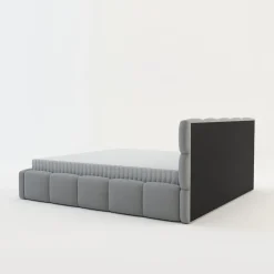 Łóżka Tapicerowane|Łóżka^Łóżko tapicerowane boucle jasnoszare CELINE 180x200 cm
