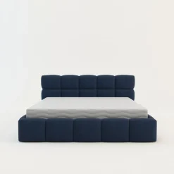 Łóżka Tapicerowane|Łóżka^Łóżko tapicerowane boucle niebieskie CELINE 180x200 cm