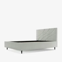 New inny Łóżko tapicerowane jasnobeżowe ARIA ALTO 140x200cm