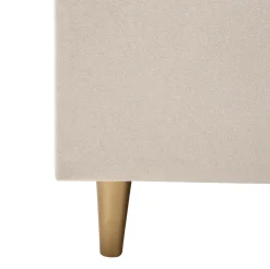 Łóżka Tapicerowane|Łóżka^Łóżko tapicerowane na złotych nogach SANTADI 90x200 cm