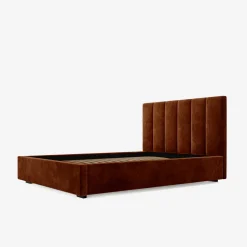 inny Łóżka Tapicerowane|Łóżka^Łóżko tapicerowane pomarańczowe SOFIA CORTO 160x200 cm