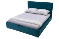 New Łóżko tapicerowane welurowe FABRIZZIO MAXI P 160x200 ze stelażem i pojemnikiem