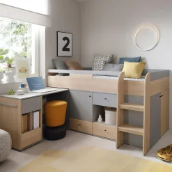 Clearance inny Łóżko z biurkiem i komodą ORO 90x200