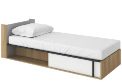 Dzieci LENART Łóżka|Łóżka^Łóżko z materacem i pojemnikiem 90 cm lewe IMOLA