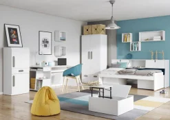 Discount LENART Łóżko z materacem, nadstawką, kontenerem typ 23 i 2 kontenerami typ 22 REPLAY
