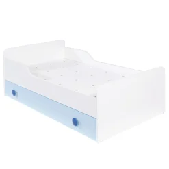 Dzieci Łóżka|Łóżka Dziecięce^Łóżko z materacem niebieskie TOP BABY 80x160