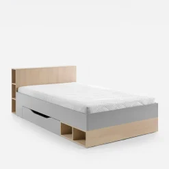 Clearance inny Łóżko z szufladą i półkami ORO 120x200