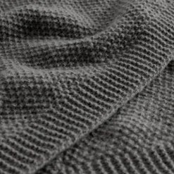 inny Koce I Narzuty^Koc ciemnoszary FANCY 130x170 cm