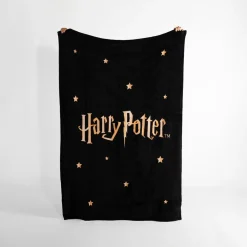 inny Koce I Narzuty^Koc czarny HARRY POTTER 130x170 cm