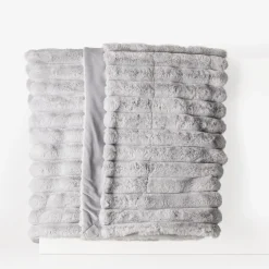 Outlet inny Koc jasnoszary CORDOVA 180x200 cm