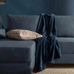 Outlet inny Koc niebieski RENEE 130x160 cm
