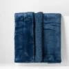 inny Koc sherpa ciemnoniebieski CASMIR 130x160 cm