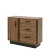 Furni Home Komody^Komoda DORIAN DN2 1D3S z oświetleniem