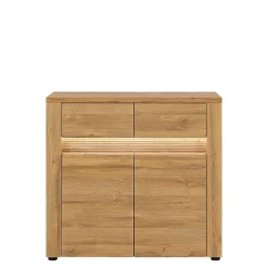 Furni Home Komody^Komoda SANDY 2D2S S2 z oświetleniem