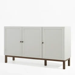 Clearance FORTE Komoda szara z szufladą PENKRIDGE 149.6 cm