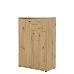 New FORTE Komoda TEMPRA 2 wysoka 2D2S dąb artisan