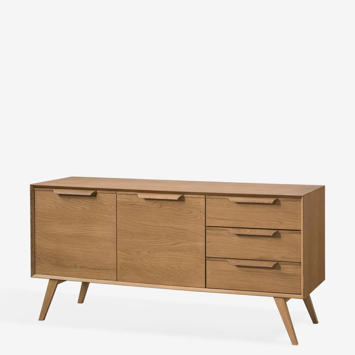 Outlet inny Komoda vintage z 3 szufladami LEO szer. 155,5 cm