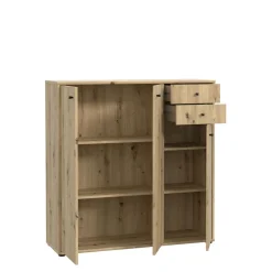 Best FORTE Komoda wysoka TEMPRA 2 3D2S dąb artisan