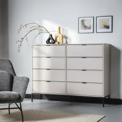 Discount inny Komoda z 8 szufladami kaszmir CARMEN