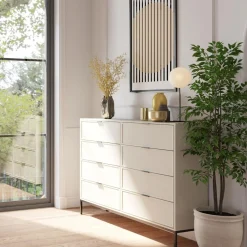 Discount inny Komoda z 8 szufladami kaszmir CARMEN