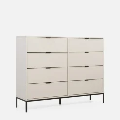 Discount inny Komoda z 8 szufladami kaszmir CARMEN