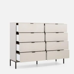 Discount inny Komoda z 8 szufladami kaszmir CARMEN