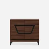 Furni Home Komody^Komoda z czarnym dekorem VERO 98 cm
