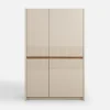 New FORTE Komoda z oświetleniem OAK SQUERE 95,3 cm