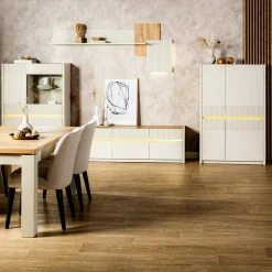 New FORTE Komoda z oświetleniem OAK SQUERE 95,3 cm