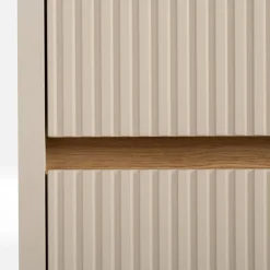 New FORTE Komoda z oświetleniem OAK SQUERE 95,3 cm