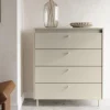 Outlet LENART Komoda z szufladami na metalowych nóżkach TORINO kaszmir