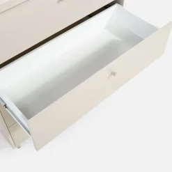 Outlet LENART Komoda z szufladami na metalowych nóżkach TORINO kaszmir
