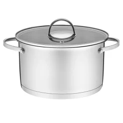 Prima Cucina Garnki, Patelnie I Pokrywki^Komplet 4 garnków z pokrywkami chrom MILANO