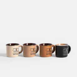 Sale inny Komplet 4 kubków ceramicznych 110 ml