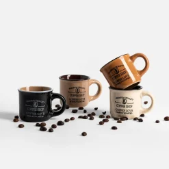 Sale inny Komplet 4 kubków ceramicznych 110 ml