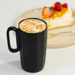 inny Szklanki I Kubki^Komplet 2 kubków czarnych FUORI 330 ml