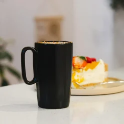 inny Szklanki I Kubki^Komplet 2 kubków czarnych FUORI 330 ml